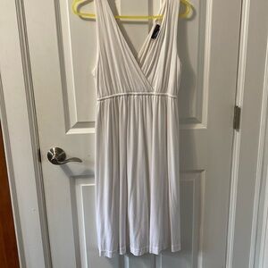 New York and Company white size medium surplus summer dress - rayon/span
